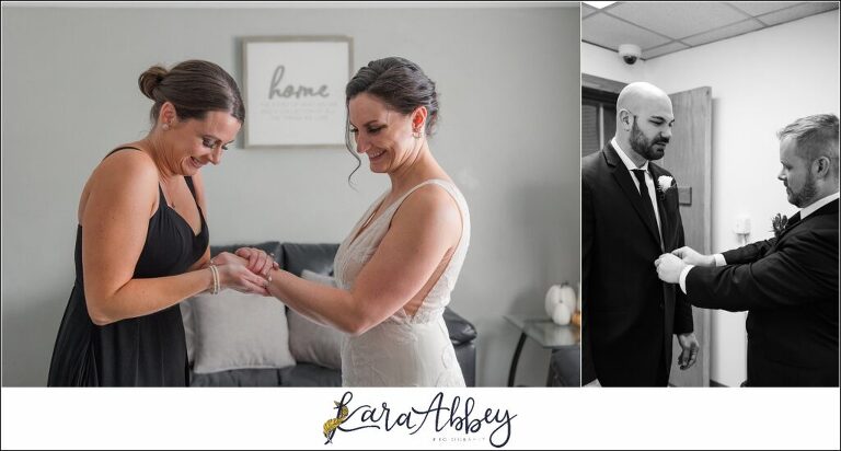 Classic Fall Wedding in Irwin, PA Details & Getting Ready