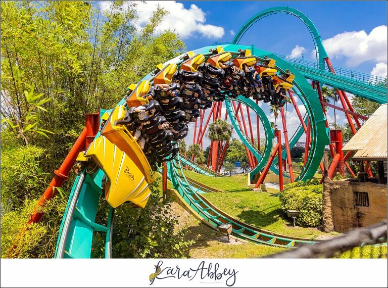 Kara Abbey Photography XscreamThrills Roller Coaster Photography Busch Gardens Tampa, FL
