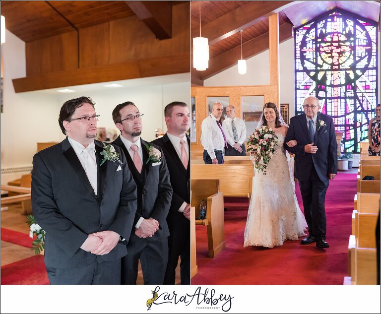 Spring Wedding at Lutheran Church of Our Saviour in Irwin, PA