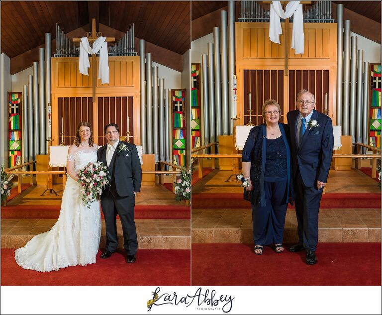 Spring Wedding at Lutheran Church of Our Saviour in Irwin, PA
