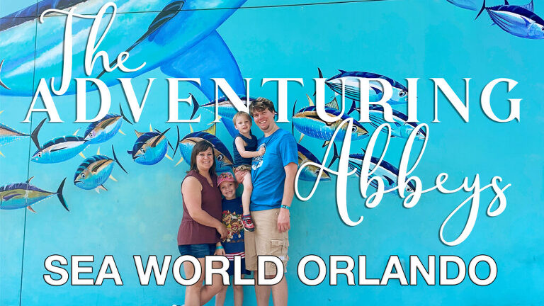 The Adventuring Abbeys go to Sea World Orlando in 2022 Family Vlog