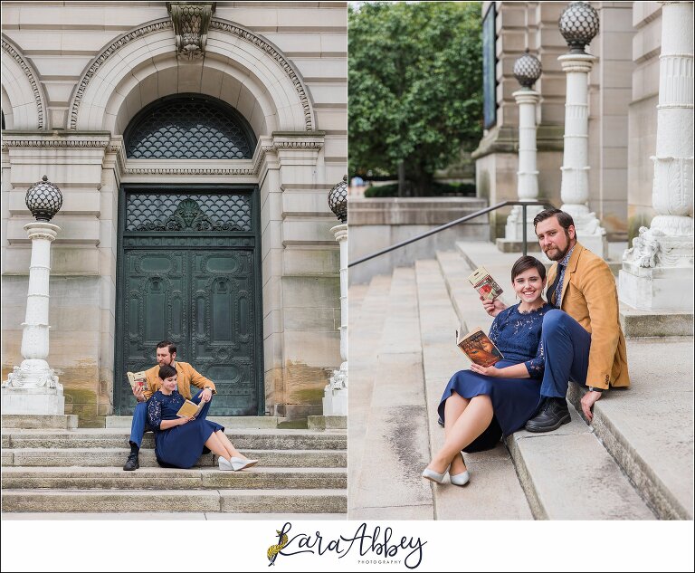 Engagement Session at The Carnegie Library in Pittsburgh, PA
