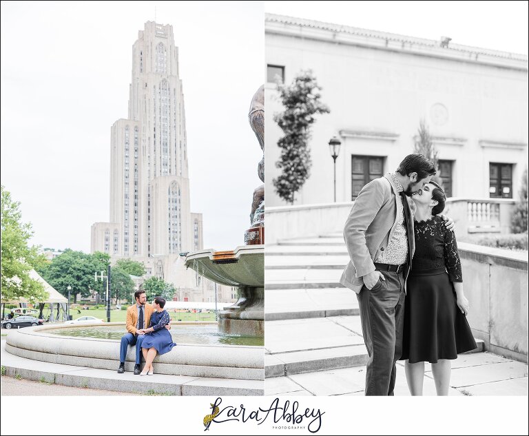 Engagement Session at Frick Fine Arts Building in Pittsburgh, PA