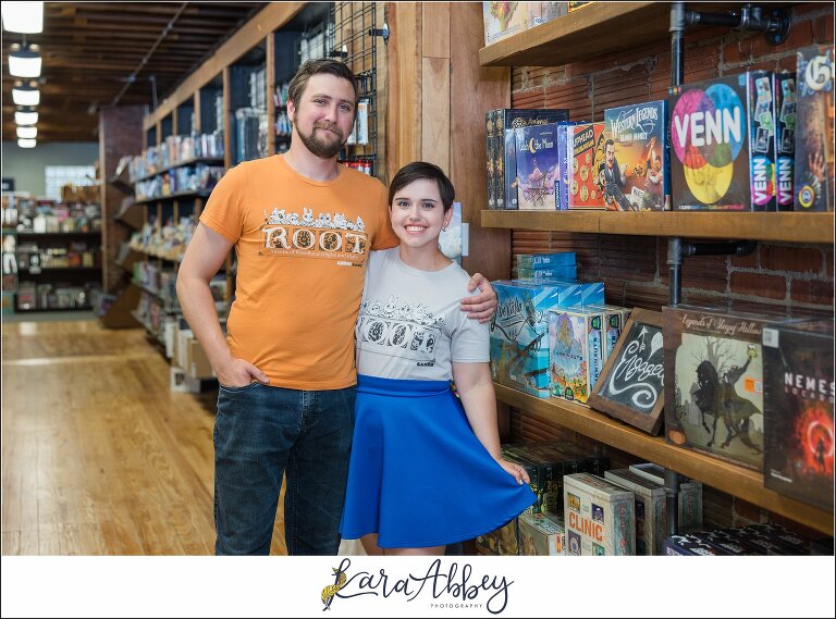 Engagement Session at Games Unlimited in Pittsburgh, PA
