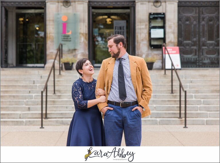Engagement Session at The Carnegie Library in Pittsburgh, PA