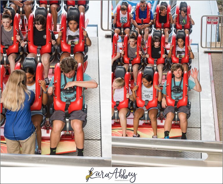XscreamThrills and Kara Abbey Photography Behind the Scenes roller coaster photographer