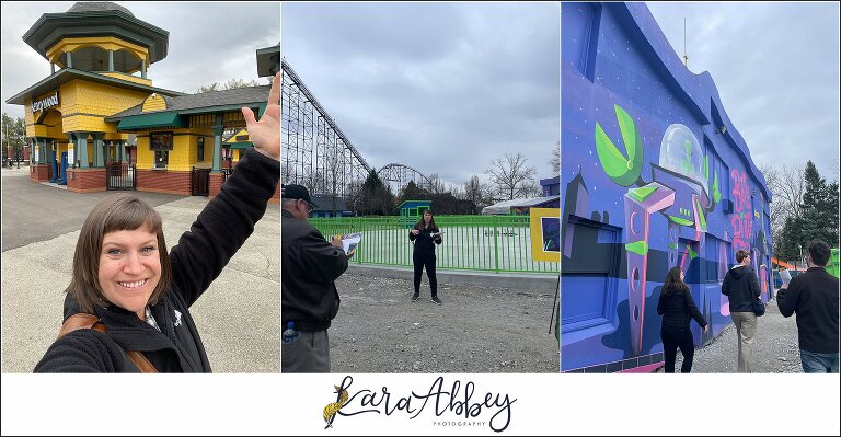The Adventuring Abbeys at Kennywood Park Spring 2023 Constrution Tour