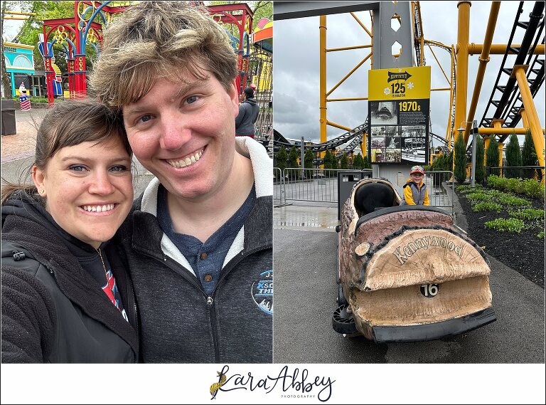 The Adventuring Abbeys go to Kennywood Park in the rain on Opening Day 2023