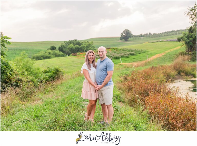 Wildflower Fields Engagement Session at Simmons Farm in McMurray, PA