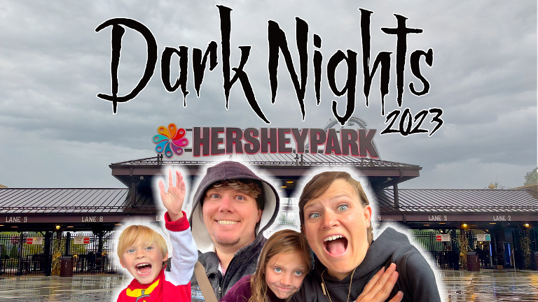 Dark Nights at Hersheypark Halloween Event 2023 The Adventuring Abbeys Family Vlog