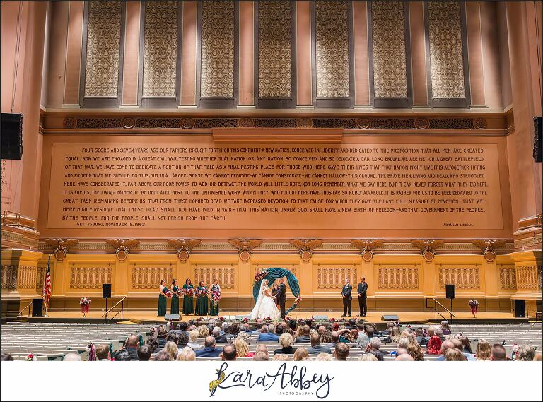 Jewel Tone Fall Wedding at Soldiers and Sailors Memorial Hall in Pittsburgh, PA