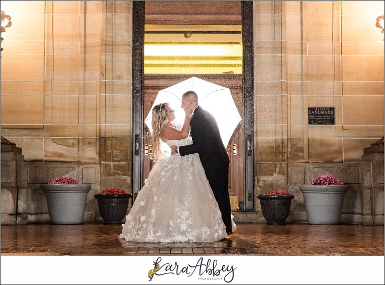 Jewel Tone Fall Wedding at Soldiers and Sailors Memorial Hall in Pittsburgh, PA - Epic Night Photo