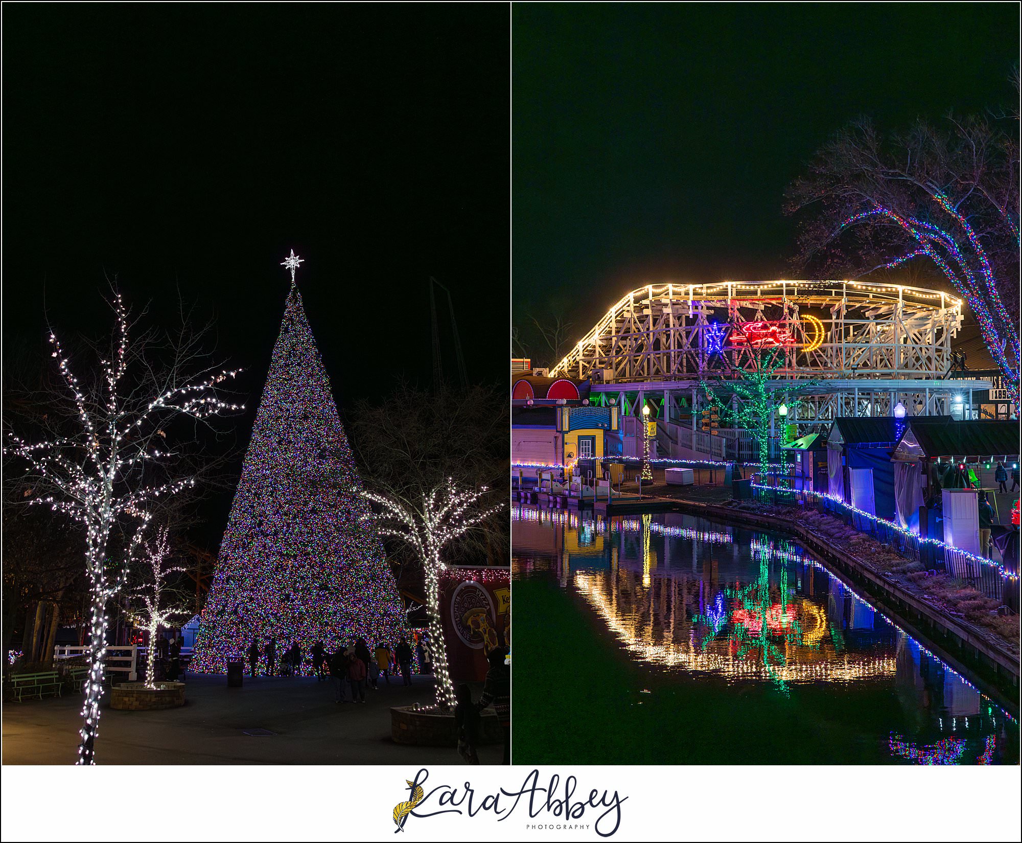 Kennywood Park Holiday Lights 2023 Family VLOG