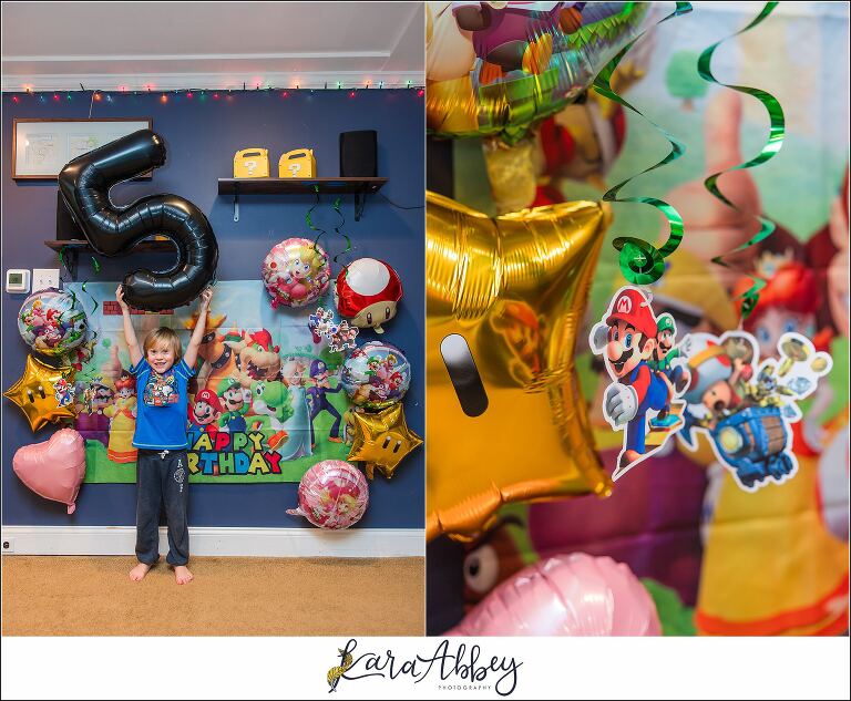 Happy 5th Birthday Leander Mario and Princess Peach Birthday Party