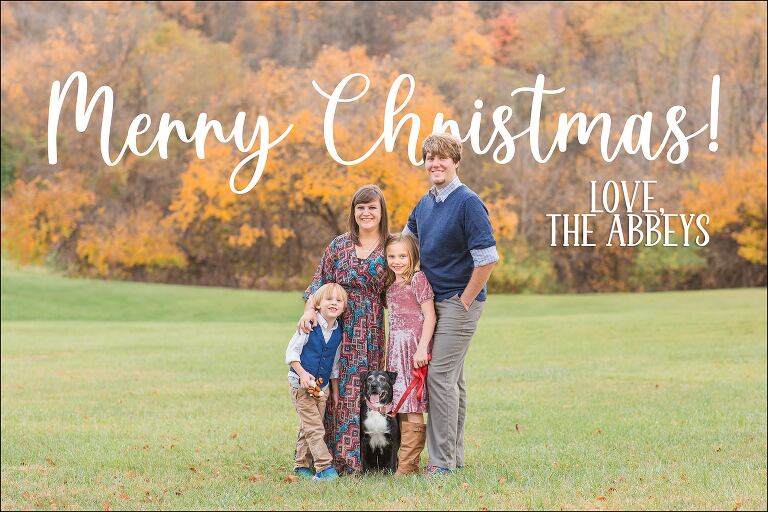 Merry Christmas from the Abbey Family