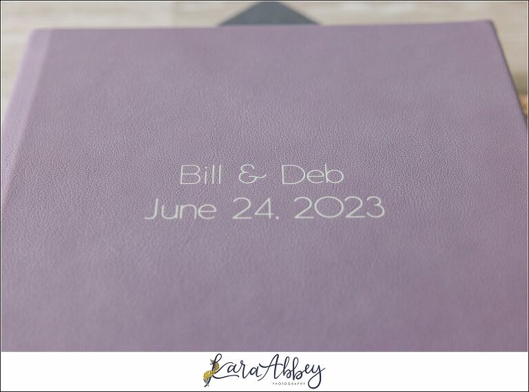 Deb And Bills Amethyst Luxury Leather Wedding Album